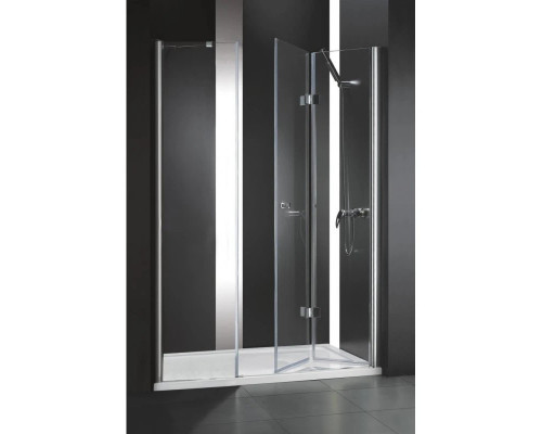 Купить Душевая дверь складная Cezares Elena 160 см текстурное стекло ELENA-W-BS-13-60+50/50-P-Cr-R в магазине сантехники Santeh-Crystal.ru