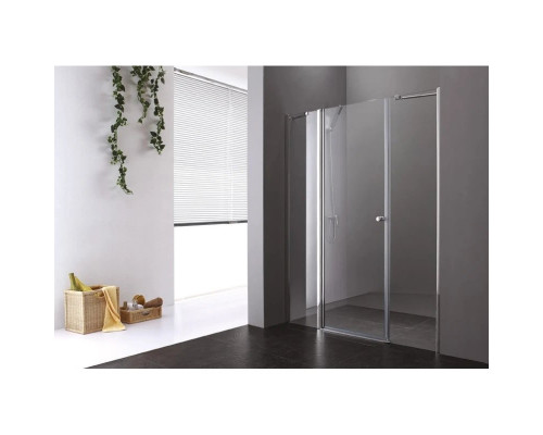 Купить Душевая дверь распашная Cezares Elena 140 см текстурное стекло ELENA-W-B-13-30+60/50-P-Cr-L в магазине сантехники Santeh-Crystal.ru