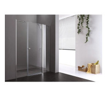 Душевая дверь распашная Cezares Elena 140 см текстурное стекло ELENA-W-B-13-30+60/50-P-Cr-R