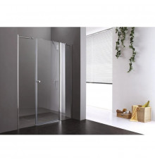 Душевая дверь распашная Cezares Elena 140 см текстурное стекло ELENA-W-B-13-30+60/50-P-Cr-R