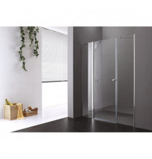 Душевая дверь распашная Cezares Elena 150 см текстурное стекло ELENA-W-B-13-40+60/50-P-Cr-L