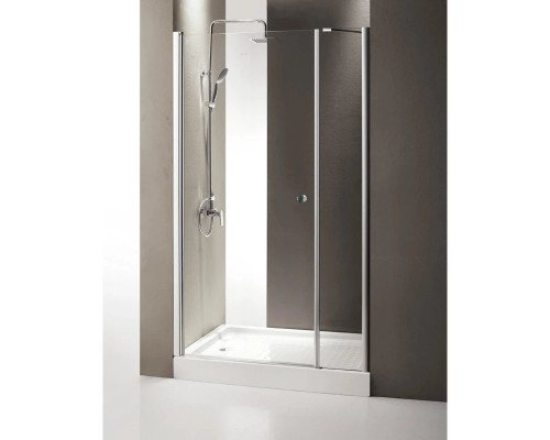 Приобрести Душевая дверь распашная Cezares Triumph 120 см текстурное стекло TRIUMPH-D-B-11-30+90-P-Cr-L в магазине сантехники Santeh-Crystal.ru