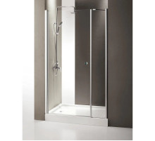 Душевая дверь распашная Cezares Triumph 110 см текстурное стекло TRIUMPH-D-B-11-40+70-P-Cr-L