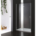 Душевая дверь распашная Cezares Bergamo 120 см текстурное стекло BERGAMO-W-B-12-120-P-Cr-L