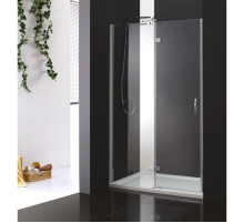 Душевая дверь распашная Cezares Bergamo 120 см текстурное стекло BERGAMO-W-B-12-120-P-Cr-L