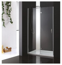 Душевая дверь распашная Cezares Bergamo 120 см текстурное стекло BERGAMO-W-B-12-120-P-Cr-L