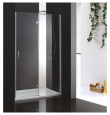 Душевая дверь распашная Cezares Bergamo 120 см текстурное стекло BERGAMO-W-B-12-120-P-Cr-R