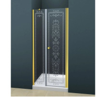 Душевая дверь распашная Cezares Royal Palace 180 см прозрачное с матовым узором ROYAL PALACE-A-B-11-90+90-CP-G