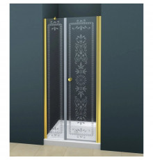 Душевая дверь распашная Cezares Royal Palace 180 см прозрачное с матовым узором ROYAL PALACE-A-B-11-90+90-CP-G