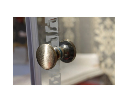 Купить Душевая дверь распашная Cezares Royal Palace 130 см прозрачное с матовым узором ROYAL PALACE-A-B-13-30+60/40-CP-Br в магазине сантехники Santeh-Crystal.ru