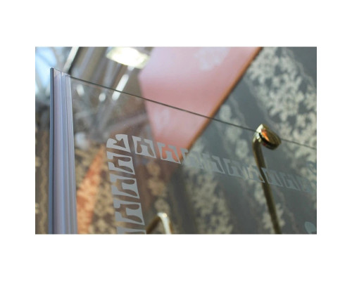 Приобрести Душевая дверь распашная Cezares Royal Palace 175 см прозрачное с матовым узором ROYAL PALACE-A-B-13-90+60/30-CP-G в магазине сантехники Santeh-Crystal.ru