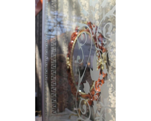 Приобрести Душевая дверь распашная Cezares Royal Palace 185 см прозрачное с матовым узором ROYAL PALACE-A-B-13-90+60/40-CP-Br в магазине сантехники Santeh-Crystal.ru