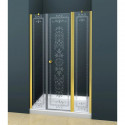 Душевая дверь распашная Cezares Royal Palace 185 см прозрачное с матовым узором ROYAL PALACE-A-B-13-100+60/30-CP-G