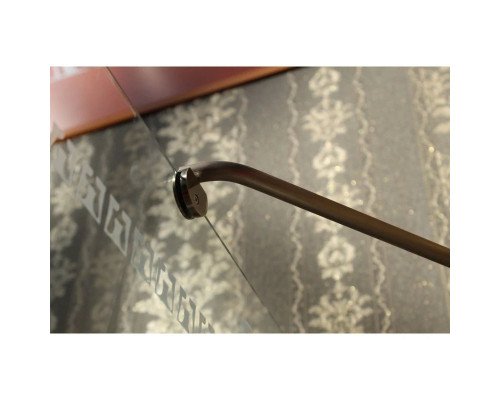 Купить Душевая дверь распашная Cezares Royal Palace 195 см прозрачное с матовым узором ROYAL PALACE-A-B-13-100+60/40-CP-Br в магазине сантехники Santeh-Crystal.ru