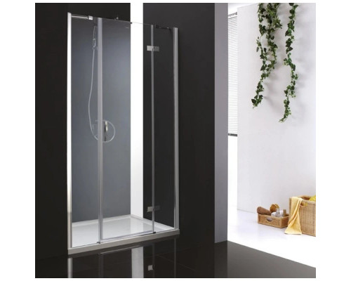 Заказать Душевая дверь распашная Cezares Bergamo 185 см прозрачное стекло BERGAMO-W-B-13-100+60/30-C-Cr-R в магазине сантехники Santeh-Crystal.ru