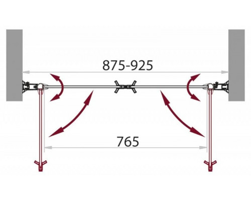 Приобрести Душевая дверь распашная BelBagno Sela 90 см текстурное стекло SELA-B-2-90-Ch-Cr в магазине сантехники Santeh-Crystal.ru
