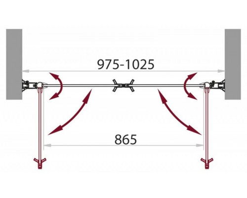 Заказать Душевая дверь распашная BelBagno Sela 100 см текстурное стекло SELA-B-2-100-Ch-Cr в магазине сантехники Santeh-Crystal.ru