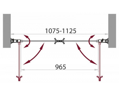 Заказать Душевая дверь распашная BelBagno Sela 110 см текстурное стекло SELA-B-2-110-Ch-Cr в магазине сантехники Santeh-Crystal.ru