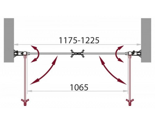 Купить Душевая дверь распашная BelBagno Sela 120 см прозрачное стекло SELA-B-2-120-C-Cr в магазине сантехники Santeh-Crystal.ru