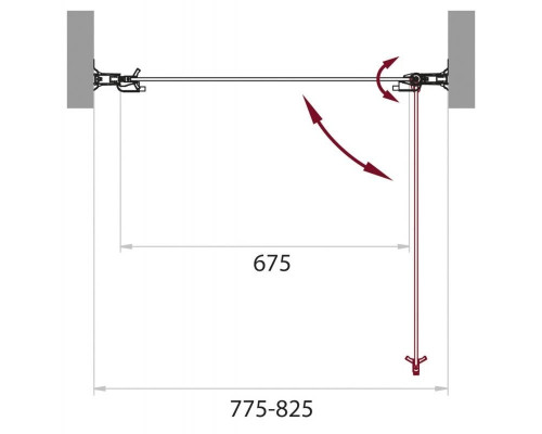 Приобрести Душевая дверь распашная BelBagno Sela 80 см текстурное стекло SELA-B-1-80-Ch-Cr в магазине сантехники Santeh-Crystal.ru