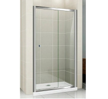 Душевая дверь раздвижная Cezares Pratico 125 см текстурное стекло PRATICO-BF-1-125-P-Cr