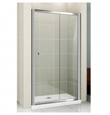 Душевая дверь раздвижная Cezares Pratico 125 см текстурное стекло PRATICO-BF-1-125-P-Cr