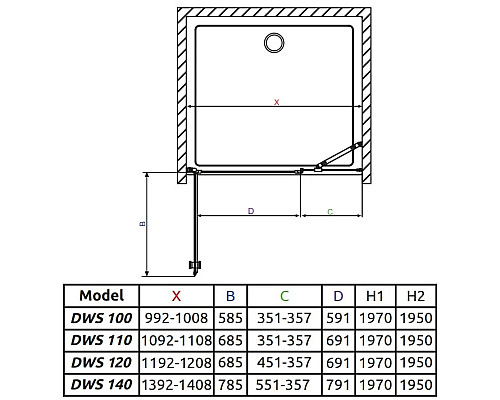 Santeh-Crystal.ru: Душевая дверь Radaway EOS DWS 110 L прозрачное Купить Душевая дверь Radaway EOS DWS 110 L прозрачное в магазине сантехники Santeh-Crystal.ru
