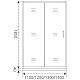 Купить Душевая дверь 120 см Good Door Latte WTW-120-C-WE прозрачное в магазине сантехники Santeh-Crystal.ru