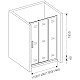 Купить Душевая дверь 100 см Good Door Orion WTW-100-C-CH прозрачное в магазине сантехники Santeh-Crystal.ru