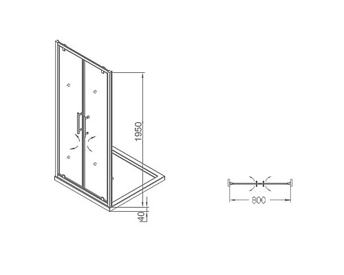 Santeh-Crystal.ru: Душевая дверь 80 см SSWW LD60-Y22/80 прозрачное Приобрести Душевая дверь 80 см SSWW LD60-Y22/80 прозрачное в магазине сантехники Santeh-Crystal.ru