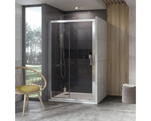 Купить Душевая дверь 120 см Ravak 10° 10DP2 0ZVG0U00Z1 сатин прозрачное в магазине сантехники Santeh-Crystal.ru