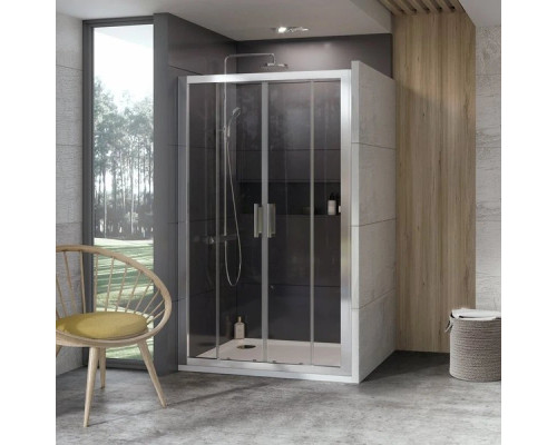 Купить Душевая дверь 160 см Ravak 10° 10DP4 0ZKS0C00Z1 блестящий прозрачное в магазине сантехники Santeh-Crystal.ru