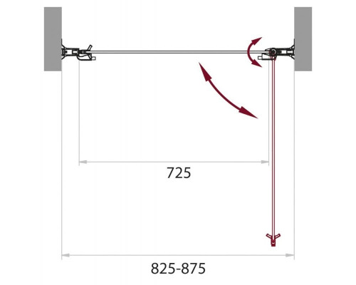 Приобрести Душевая дверь 85 см BelBagno SELA-B-1-85-C-Cr прозрачное в магазине сантехники Santeh-Crystal.ru