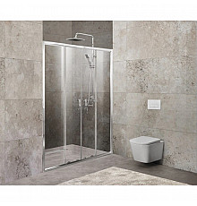 Душевая дверь 150-180 см BelBagno UNIQUE-BF-2-150/180-C-Cr прозрачное
