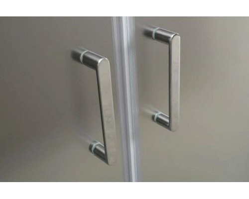 Заказать Душевая дверь 150-180 см BelBagno UNIQUE-BF-2-150/180-C-Cr прозрачное в магазине сантехники Santeh-Crystal.ru