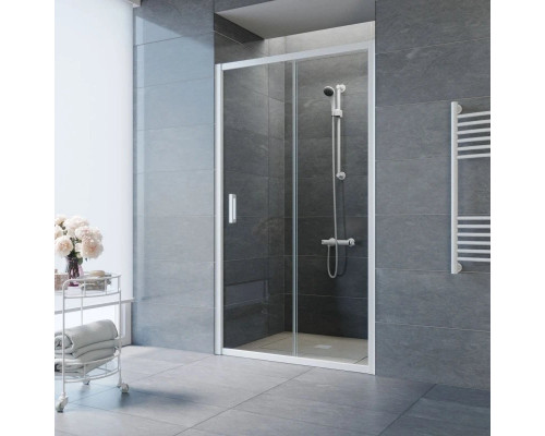 Купить Душевая дверь 130 см Vegas Glass ZP 130 01 01 прозрачное в магазине сантехники Santeh-Crystal.ru