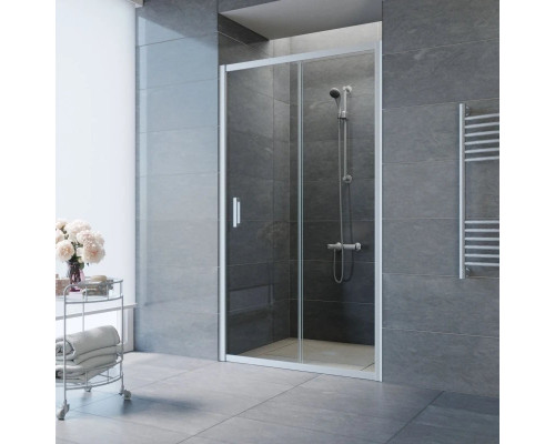 Купить Душевая дверь 130 см Vegas Glass ZP 130 07 01 прозрачное в магазине сантехники Santeh-Crystal.ru