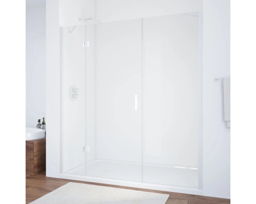 Заказать Душевая дверь 170 см Vegas Glass AFP-F 170 01 01 L прозрачное в магазине сантехники Santeh-Crystal.ru