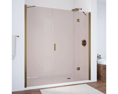 Заказать Душевая дверь 200 см Vegas Glass AFP-F 200 05 05 R бронза в магазине сантехники Santeh-Crystal.ru