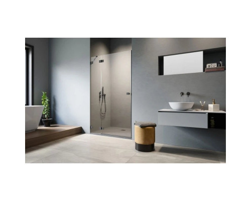 Приобрести Душевая дверь Radaway Essenza Pro Black DWJ 110 L прозрачное в магазине сантехники Santeh-Crystal.ru