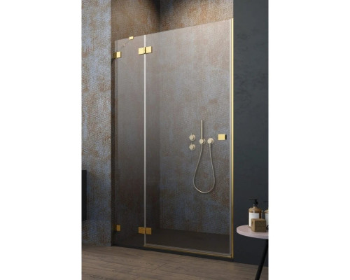Заказать Душевая дверь Radaway Essenza Pro Gold DWJ 100 L прозрачное в магазине сантехники Santeh-Crystal.ru