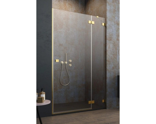 Купить Душевая дверь Radaway Essenza Pro Gold DWJ 130 R прозрачное в магазине сантехники Santeh-Crystal.ru