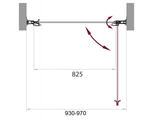Заказать Душевая дверь 95 см BelBagno SELA-B-1-95-P-Cr текстурное в магазине сантехники Santeh-Crystal.ru