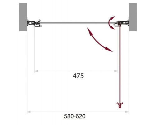 Купить Душевая дверь 60 см BelBagno SELA-B-1-60-P-Cr текстурное в магазине сантехники Santeh-Crystal.ru