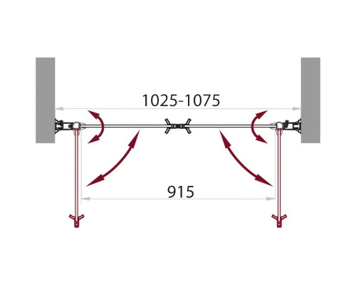 Купить Душевая дверь 105 см BelBagno SELA-B-2-105-C-Cr прозрачное в магазине сантехники Santeh-Crystal.ru