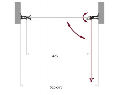 Купить Душевая дверь 55 см BelBagno SELA-B-1-55-C-Cr прозрачное в магазине сантехники Santeh-Crystal.ru
