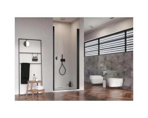 Заказать Душевая дверь Radaway Nes 8 Black DWJ I 70 R прозрачное в магазине сантехники Santeh-Crystal.ru