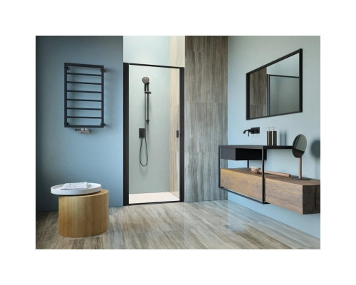 Купить Душевая дверь Radaway Nes 8 Black DWJ I Frame 100 L прозрачное в магазине сантехники Santeh-Crystal.ru