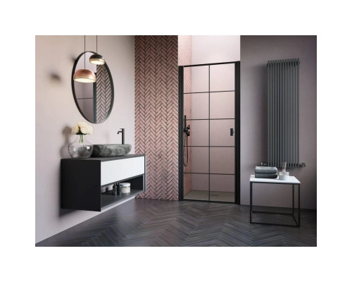 Заказать Душевая дверь Radaway Nes Black DWJ I Factory 100 L прозрачное в магазине сантехники Santeh-Crystal.ru