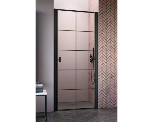 Заказать Душевая дверь Radaway Nes 8 Black DWJ I Factory 90 R прозрачное в магазине сантехники Santeh-Crystal.ru